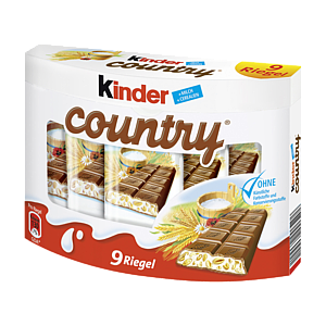 Kinder Country Barrinhas 9×23.5g