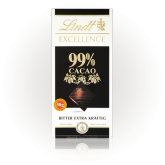 Lindt Tablete Chocolate Suíço Excellence 99% Cacau 50g